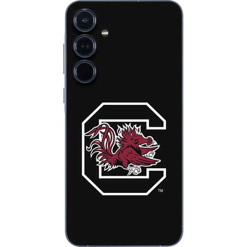 University of South Carolina Gamecocks Logo Black Galaxy A55 5G Skin